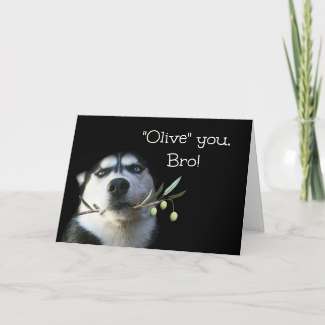 Tarjeta Feliz Día del Padre a mi hermano (Anverso)