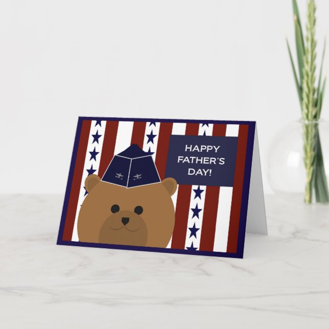 Tarjeta ¡Feliz Día del Padre a mi héroe y papá de la Fuerz (Anverso)