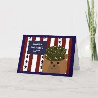Tarjeta ¡Feliz Día del Padre a mi héroe y papá soldado del
