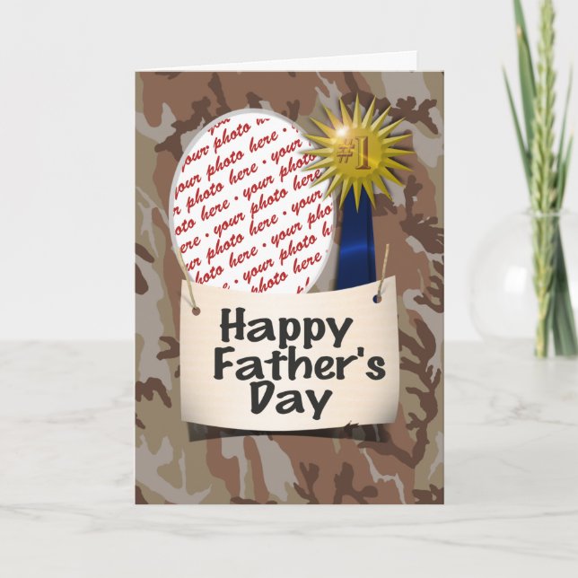 Tarjeta Feliz Día del Padre a mi padre #1 (Anverso)