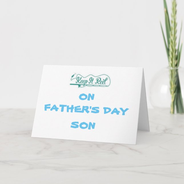 TARJETA *FELIZ DÍA DEL PADRE* A MI PESCADOR FAVORITO (Anverso)