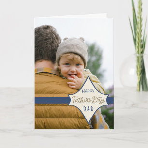 Tarjeta Feliz Día del Padre a Papá Foto Personalizada