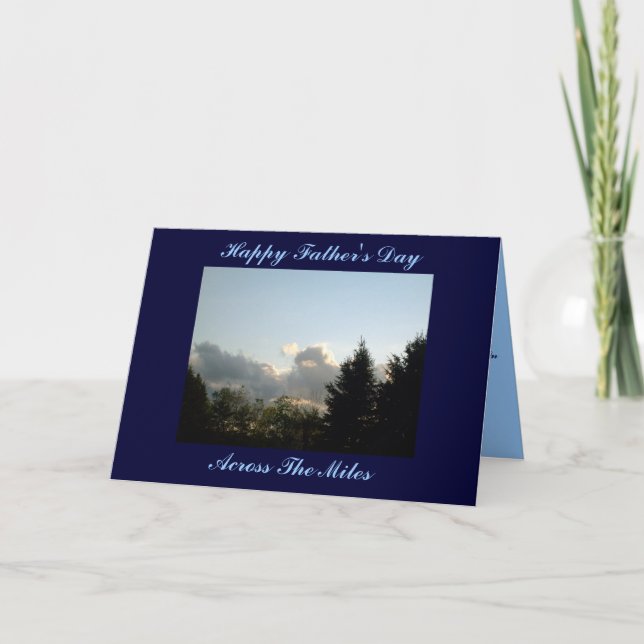 Tarjeta Feliz Día del Padre, a través de las millas (Anverso)