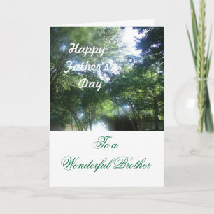 Tarjeta Feliz día del padre a un Hermano Maravilloso