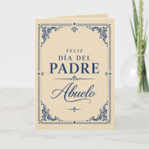 Feliz Día del Padre Abuelo Card | Español Día del
