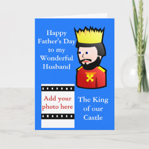 Tarjeta Feliz Día del Padre al Esposo de la Esposa, agrega