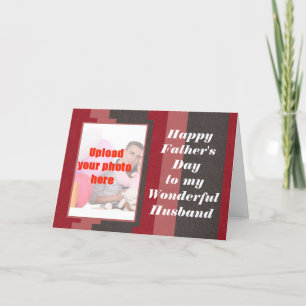 Tarjeta Feliz Día del Padre al Esposo de la Esposa, agrega