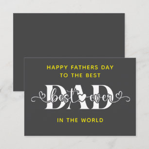 Tarjeta Feliz Día del Padre al Mejor