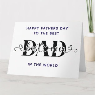 Tarjeta Feliz Día del Padre al Mejor