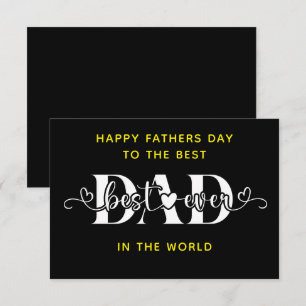 Tarjeta Feliz Día del Padre al Mejor