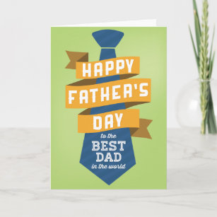 Tarjeta Feliz Día del Padre al mejor papá del mundo