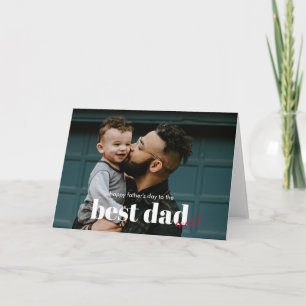 Tarjeta Feliz Día del Padre al mejor saludo de papá