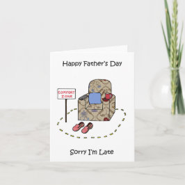 Tarjeta Feliz Día del Padre atrasado