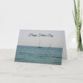 Tarjeta Feliz Día del Padre Barcos de Vela