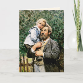 Tarjeta Feliz Día del Padre. Bella Artes