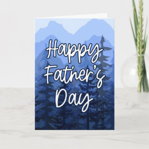 Tarjeta Feliz Día del Padre Bosque Blue Mountain
