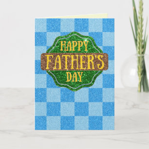 Tarjeta Feliz Día del Padre Brillante