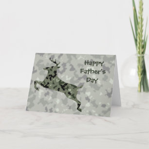 Tarjeta Feliz Día del Padre Camo Deer