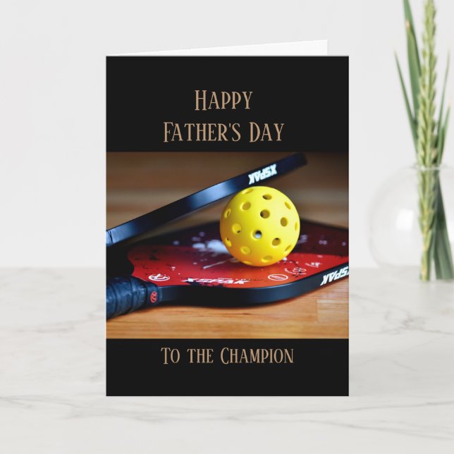 Tarjeta Feliz Día del Padre Campeón Deportivo (Anverso)