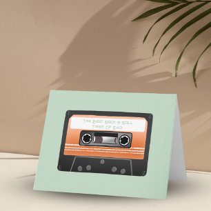 Tarjeta Feliz Día del Padre Cassette Retro