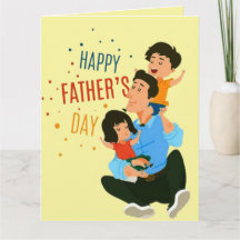 Feliz Día del Padre con niños