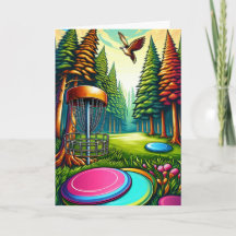 Feliz Día del Padre con tema de Disc Golf 