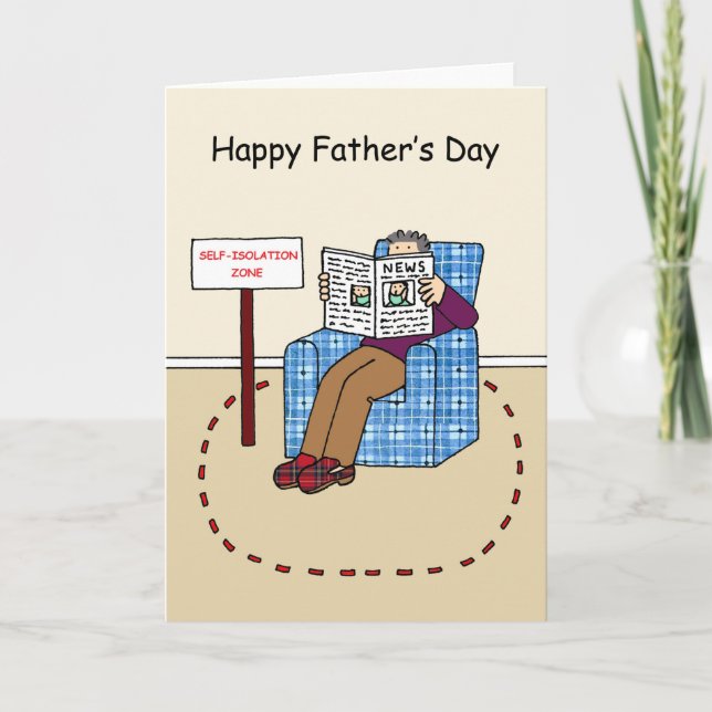 Tarjeta Feliz Día del Padre Coronavirus Personalizado (Anverso)