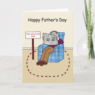 Tarjeta Feliz Día del Padre Coronavirus Personalizado