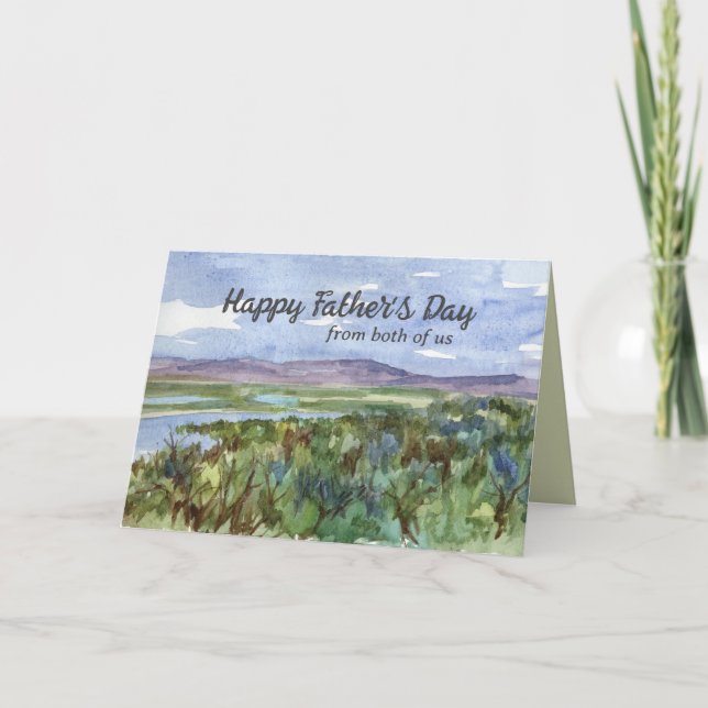 Tarjeta Feliz Día del Padre de Ambos (Anverso)