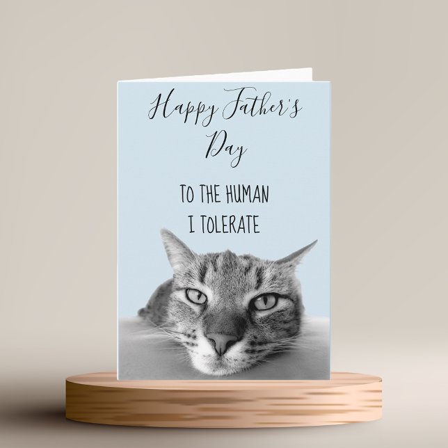 Tarjeta Feliz Día del Padre De Gato a Humano I Divertido (Subido por el creador)
