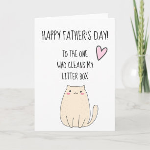 Tarjeta Feliz Día del Padre de Gato Divertido Gracioso Hum