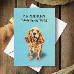Tarjeta Feliz Día del Padre de los Mejores Perros en Españ