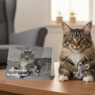 Tarjeta Feliz Día del Padre de parte del Gato