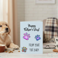 Feliz día del padre de Perro Gato Mascota Bebé de 