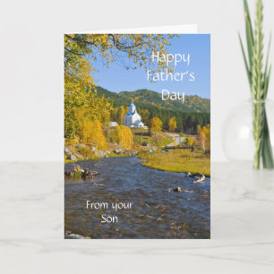 Tarjeta Feliz Día del Padre, de tu hijo