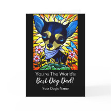 Feliz Día del Padre del mejor perro negro Chihuahu