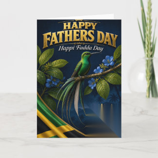 Tarjeta Feliz Día del Padre desde Jamaica, muestra amor a