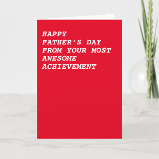 Tarjeta Feliz Día del Padre desde tu maravilloso logro