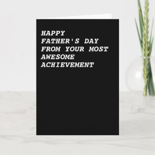 Tarjeta Feliz Día del Padre desde tu maravilloso logro