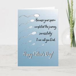 Tarjeta Feliz Día del Padre divertido
