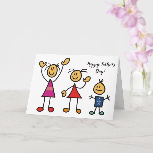 Tarjeta Feliz Día del Padre divertido (Orquídea)