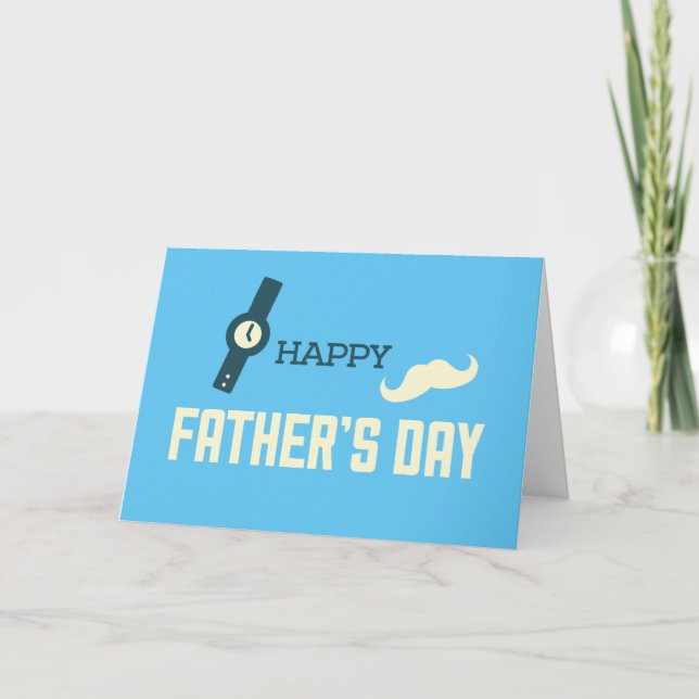 Tarjeta Feliz Día del Padre // Divertido Día del Padre en  (Anverso)