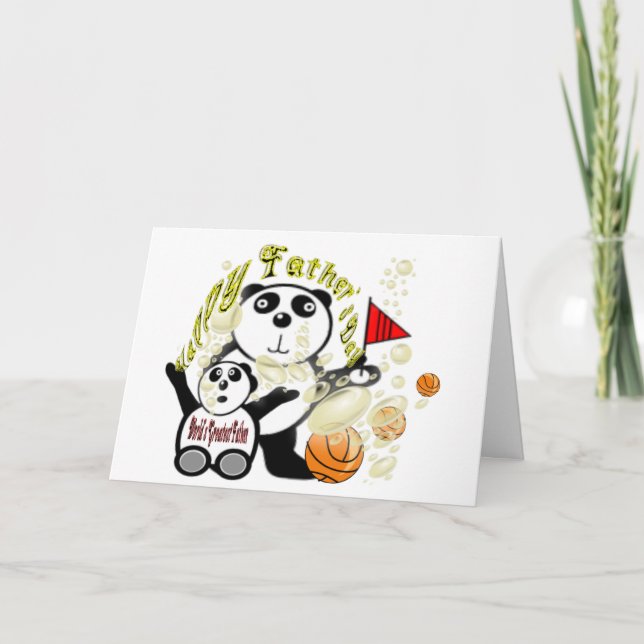 Tarjeta Feliz Día del Padre, el mayor padre del mundo (Anverso)