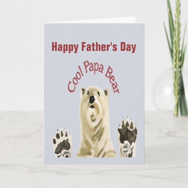 Tarjeta Feliz Día del Padre en Guay, papá lleva en blanco  (Anverso)