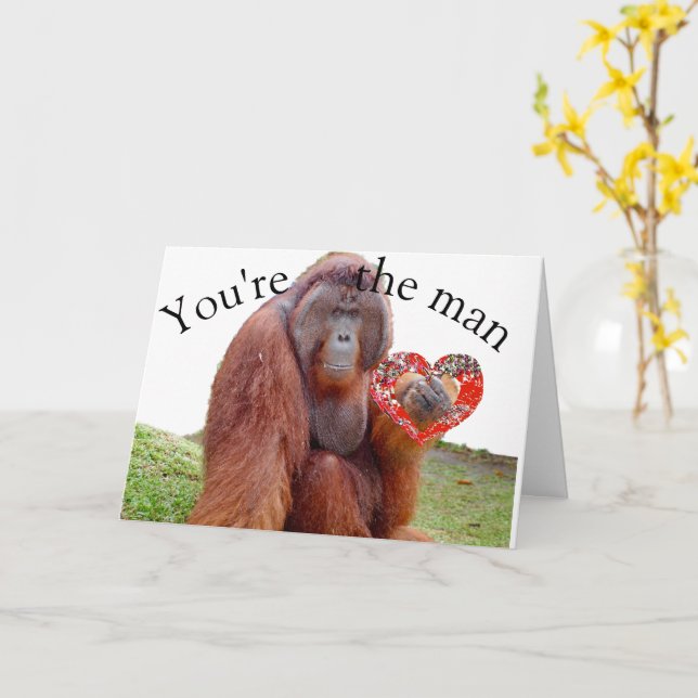 Tarjeta Feliz Día del Padre, eres el hombre (flor amarilla)