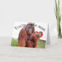 Tarjeta Feliz Día del Padre, eres el hombre