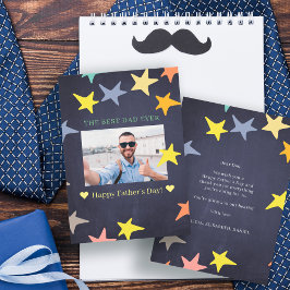 Tarjeta Feliz Día del Padre foto mejor papá del mundo