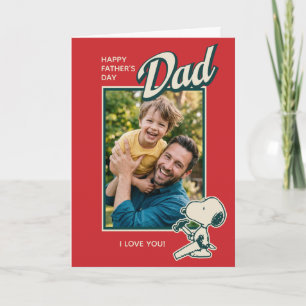 Tarjeta Feliz Día del Padre   Foto personalizable de Snoop