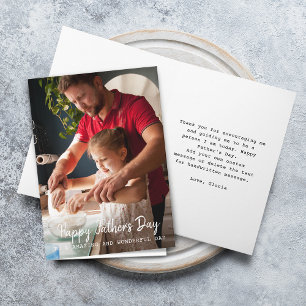 Tarjeta Feliz Día del Padre Foto Saludo