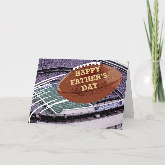 Tarjeta Feliz Día del Padre - Fútbol (Anverso)